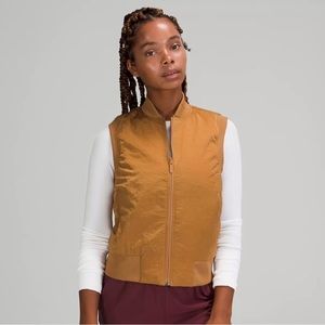 Lululemon Non Stop bomber vest gold - unworn!